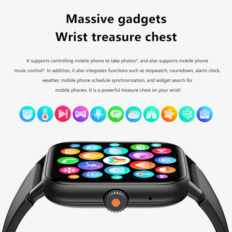 QS13 1.83 inch BT5.2 Smart Sport Watch, Support Bluetooth Call / Sleep / Blood Sugar / Blood Oxygen / Heart Rate / Blood Pressure Health Monitor(Purple) - Smart Watches by PMC TechLife | Online Shopping South Africa | PMC TechLife