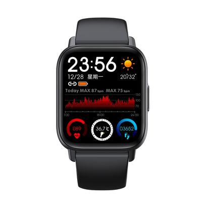 QS16 Pro 1.83 inch BT5.0 Smart Sport Watch, Support Bluetooth Call / Sleep / Blood Oxygen / Temperature / Heart Rate / Blood Pressure Health Monitor(Black) - Smart Watches by PMC Jewellery | Online Shopping South Africa | PMC Jewellery