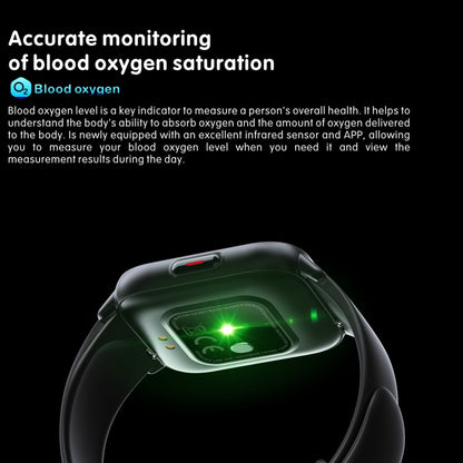 QS16 Pro 1.83 inch BT5.0 Smart Sport Watch, Support Bluetooth Call / Sleep / Blood Oxygen / Temperature / Heart Rate / Blood Pressure Health Monitor(Green) - Smart Watches by PMC Jewellery | Online Shopping South Africa | PMC Jewellery