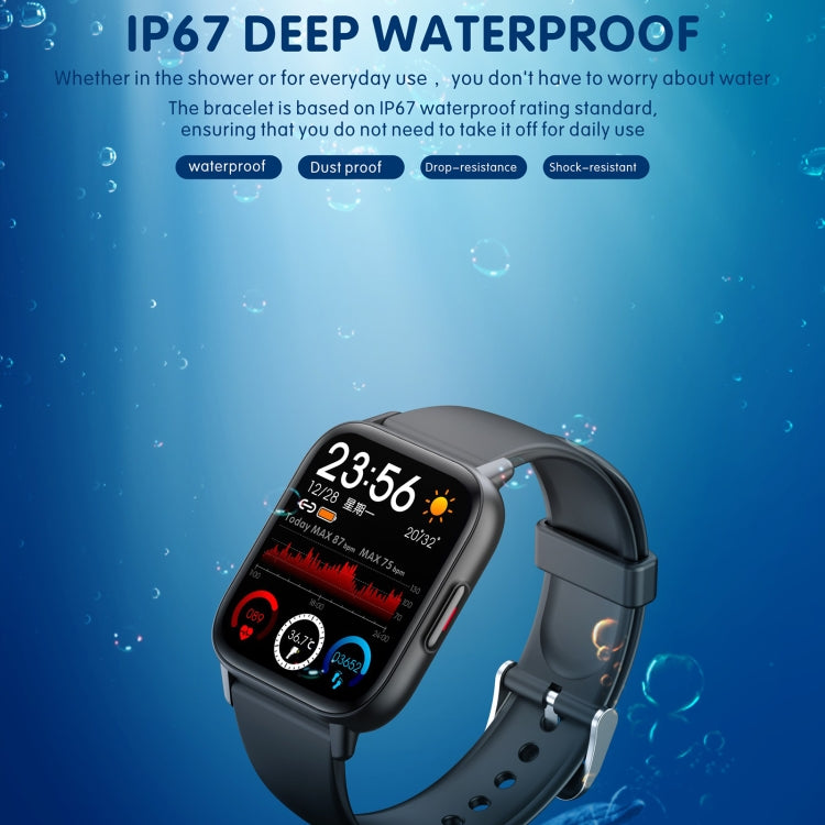 QS16 Pro 1.83 inch BT5.0 Smart Sport Watch, Support Bluetooth Call / Sleep / Blood Oxygen / Temperature / Heart Rate / Blood Pressure Health Monitor(Blue) - Smart Watches by PMC TechLife | Online Shopping South Africa | PMC TechLife