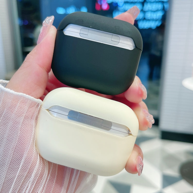 For AirPods Pro 2 Panda Records Pattern Earbuds Box Frosted TPU Case(White) - For AirPods Pro 2 by PMC Jewellery | Online Shopping South Africa | PMC Jewellery | Buy Now Pay Later Mobicred