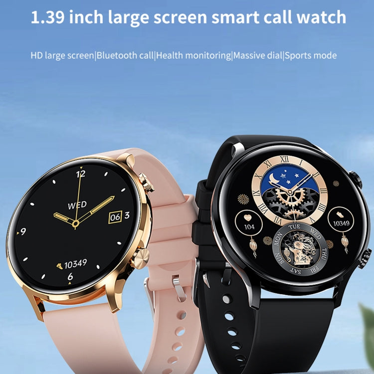 QS40 1.39 inch BT5.2 Smart Sport Watch, Support Bluetooth Call / Sleep / Blood Oxygen / Temperature / Heart Rate / Blood Pressure Health Monitor(Black) - Smart Watches by PMC TechLife | Online Shopping South Africa | PMC TechLife | Buy Now Pay Later Mobicred