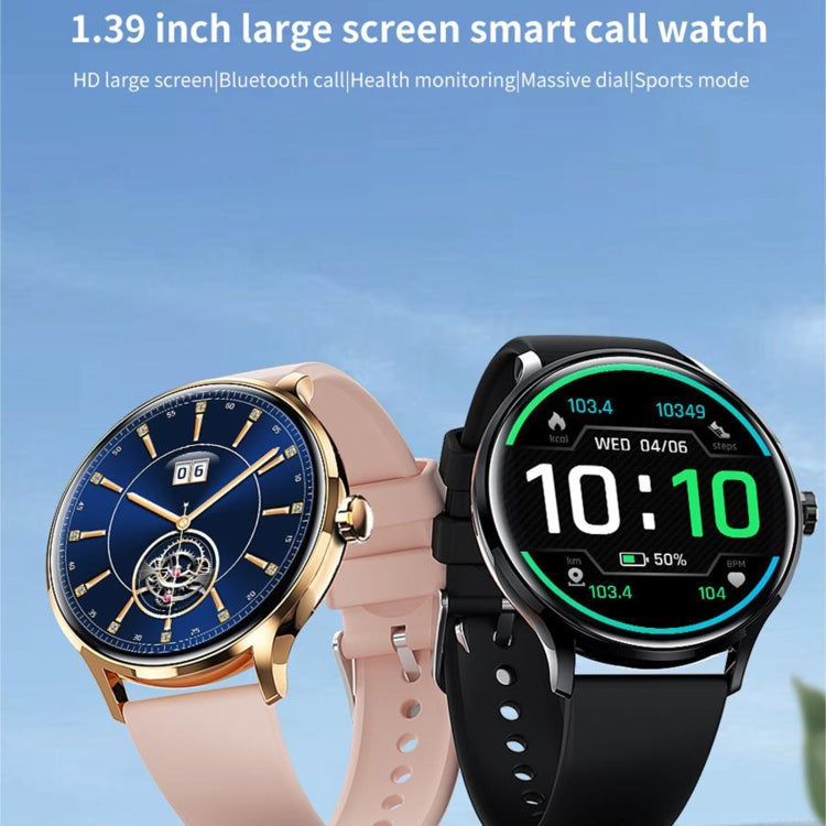 QS80 1.39 inch BT5.2 Smart Sport Watch, Support Bluetooth Call / Sleep / Blood Oxygen / Temperature / Heart Rate / Blood Pressure Health Monitor(Grey) - Smart Watches by PMC TechLife | Online Shopping South Africa | PMC TechLife
