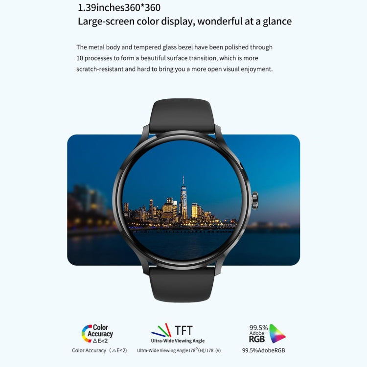 QS80 1.39 inch BT5.2 Smart Sport Watch, Support Bluetooth Call / Sleep / Blood Oxygen / Temperature / Heart Rate / Blood Pressure Health Monitor(Pink) - Smart Watches by PMC TechLife | Online Shopping South Africa | PMC TechLife