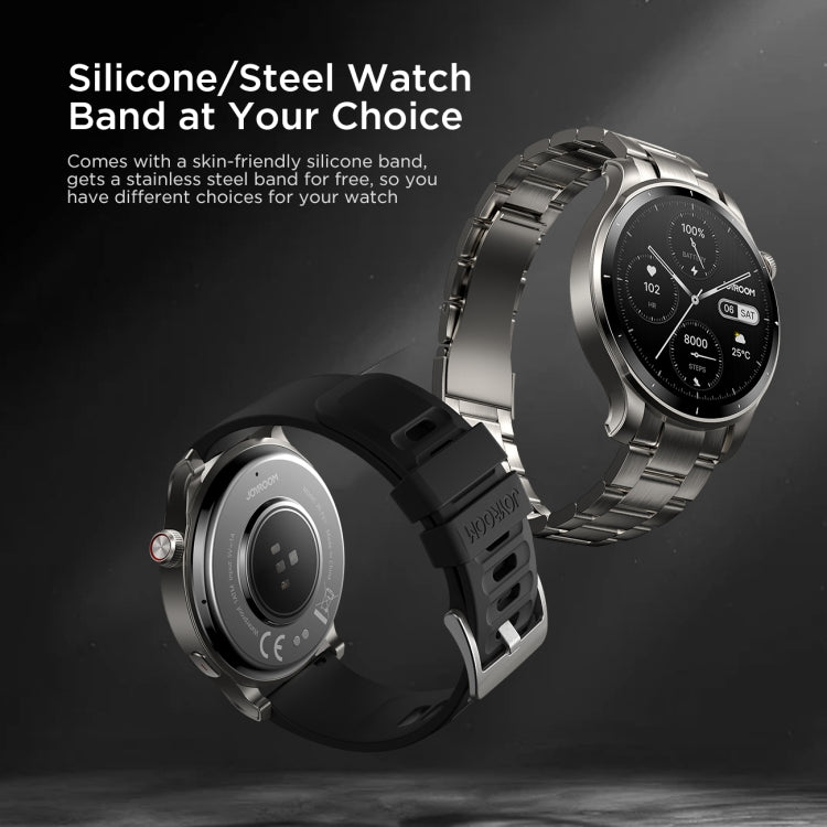 JOYROOM JR-FV1 Venture Series 1.43 inch Bluetooth Call Smart Watch Supports Sleep Monitoring/Blood Oxygen Detection(Dark Grey) - Smart Watches by JOYROOM | Online Shopping South Africa | PMC TechLife | Buy Now Pay Later Mobicred