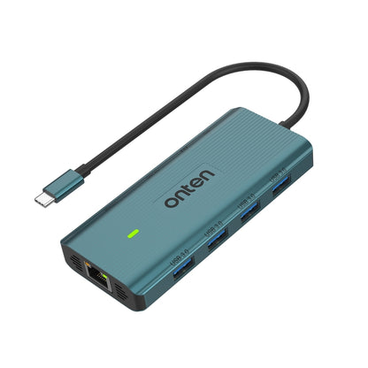 Onten UC962 10 in 1 USB-C / Type-C Multi-function HUB Docking Station(Green) - USB HUB by Onten | Online Shopping South Africa | PMC Jewellery | Buy Now Pay Later Mobicred