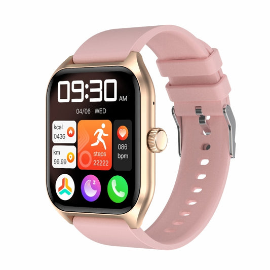 Qx5 1.96 inch BT5.2 Smart Sport Watch, Support Bluetooth Call / Sleep / Blood Oxygen / Temperature / Heart Rate / Blood Pressure Health Monitor(Pink) - Smart Watches by PMC Jewellery | Online Shopping South Africa | PMC Jewellery