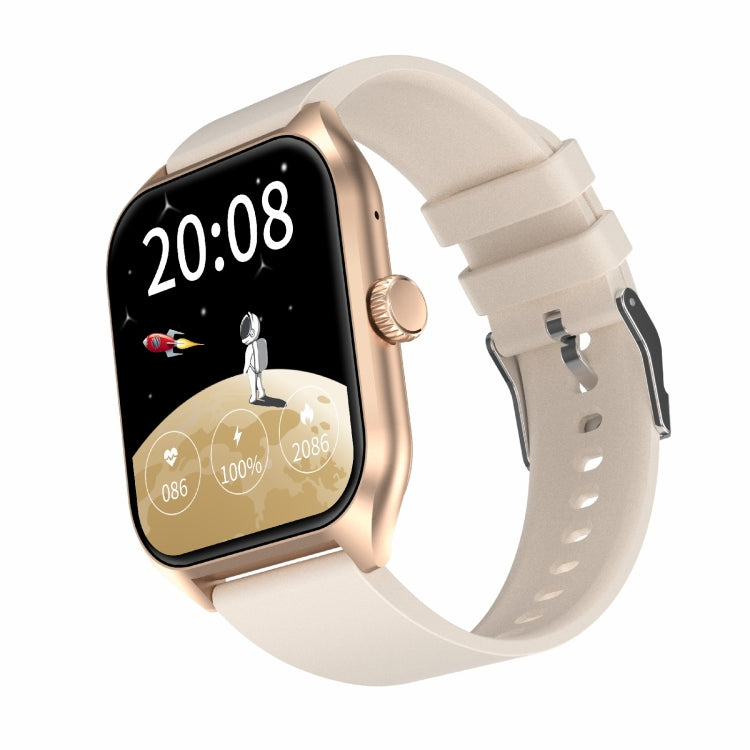 Qx5 1.96 inch BT5.2 Smart Sport Watch, Support Bluetooth Call / Sleep / Blood Oxygen / Temperature / Heart Rate / Blood Pressure Health Monitor(Beige) - free shipping - PMC TechLife - Order now!