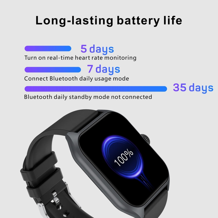 Qx5 1.96 inch BT5.2 Smart Sport Watch, Support Bluetooth Call / Sleep / Blood Oxygen / Temperature / Heart Rate / Blood Pressure Health Monitor(Blue) - Smart Watches by PMC TechLife | Online Shopping South Africa | PMC TechLife | Buy Now Pay Later Mobicred