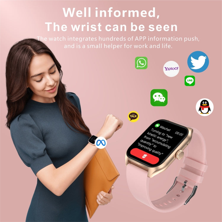 Qx5 1.96 inch BT5.2 Smart Sport Watch, Support Bluetooth Call / Sleep / Blood Oxygen / Temperature / Heart Rate / Blood Pressure Health Monitor(Blue) - Smart Watches by PMC TechLife | Online Shopping South Africa | PMC TechLife | Buy Now Pay Later Mobicred