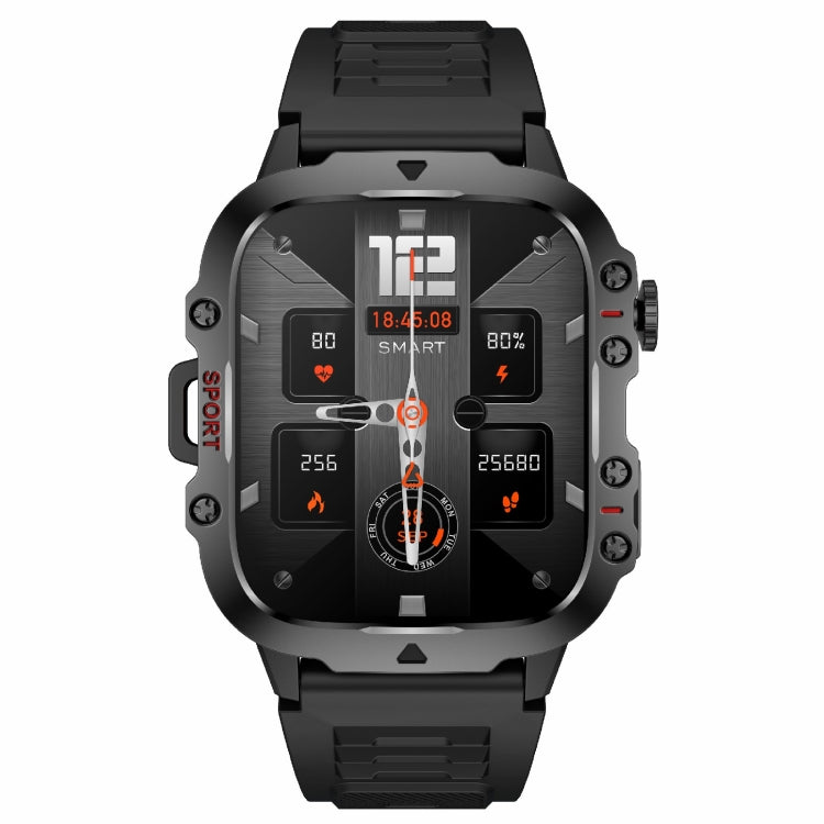 QX11 1.96 inch BT5.2 Smart Sport Watch, Support Bluetooth Call / Sleep / Blood Oxygen / Heart Rate / Blood Pressure Health Monitor(Black) - Smart Watches by PMC TechLife | Online Shopping South Africa | PMC TechLife