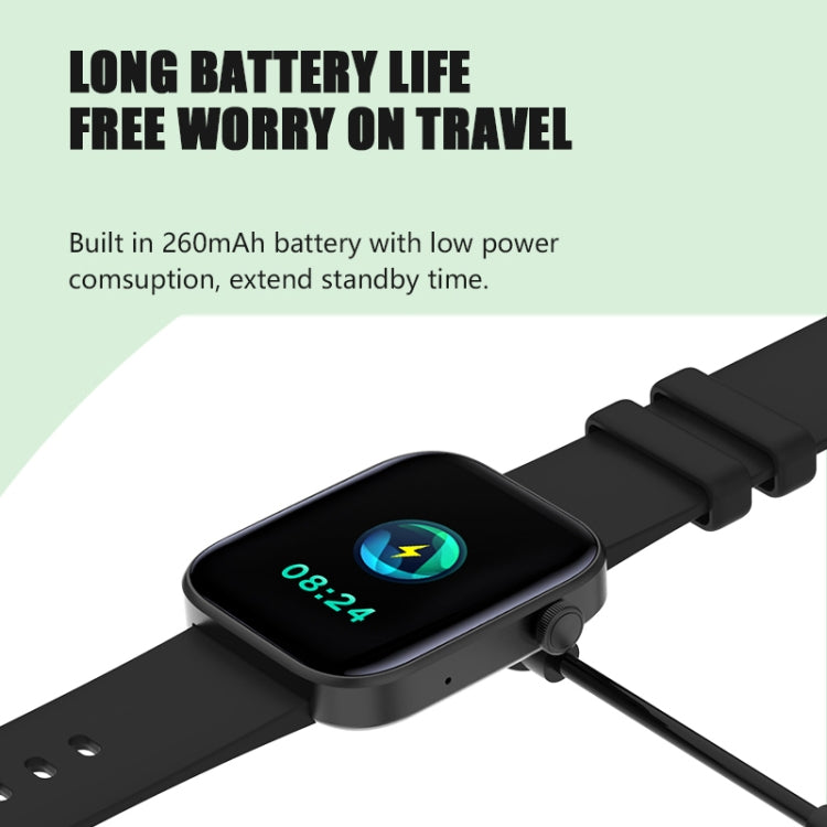 P43 1.8 inch TFT Screen Bluetooth Smart Watch, Support Heart Rate Monitoring & 100+ Sports Modes(Blue) - Smart Watches by PMC TechLife | Online Shopping South Africa | PMC TechLife