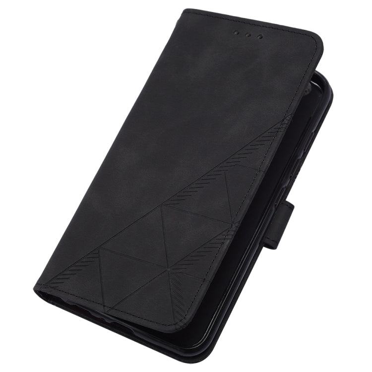 For Google Pixel 9 Crossbody 3D Embossed Flip Leather Phone Case(Black) - Google Cases by PMC TechLife | Online Shopping South Africa | PMC TechLife | Buy Now Pay Later Mobicred
