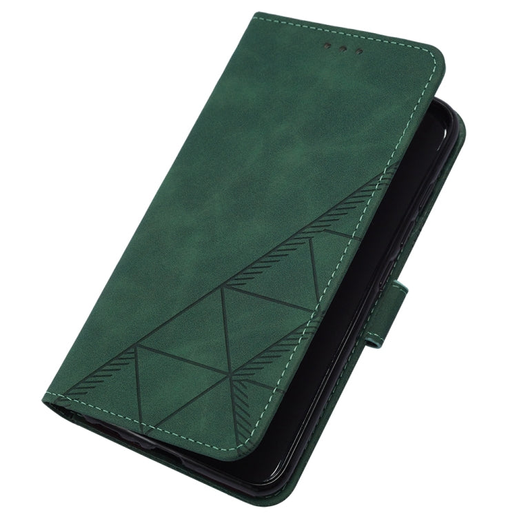 For Google Pixel 9 Pro Crossbody 3D Embossed Flip Leather Phone Case(Dark Green) - Google Cases by PMC Jewellery | Online Shopping South Africa | PMC Jewellery | Buy Now Pay Later Mobicred