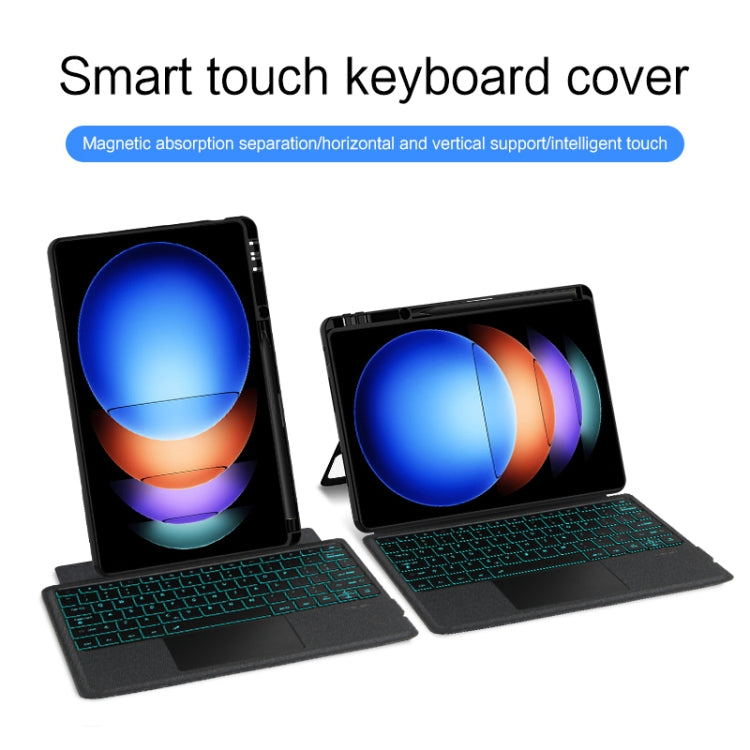 For Xiaomi Pad 6S Pro 12.4 inch Split Bluetooth Keyboard Leather Tablet Case(Black) - Others Keyboard by PMC Jewellery | Online Shopping South Africa | PMC Jewellery