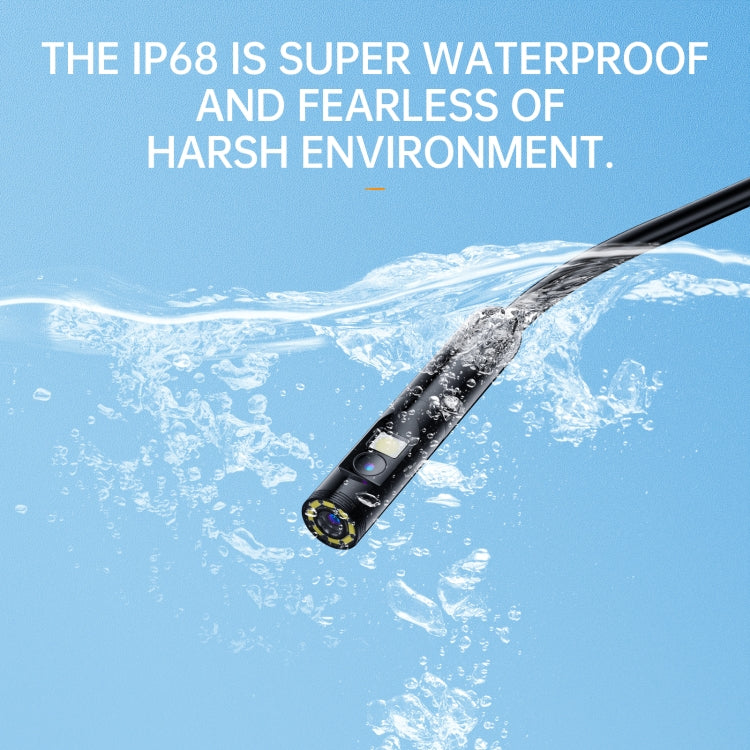 AN112 8mm Double Lenses HD Industry Endoscope Type-C + Micro USB + 8 Pin Connection, Length:3.5m Hard Tube -  by PMC TechLife | Online Shopping South Africa | PMC TechLife | Buy Now Pay Later Mobicred