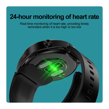 S22 Air Pump Blood Pressure Testing ECG Health Smart Watch, 1.39 inch Round Screen(Red) - Smart Watches by PMC Jewellery | Online Shopping South Africa | PMC Jewellery