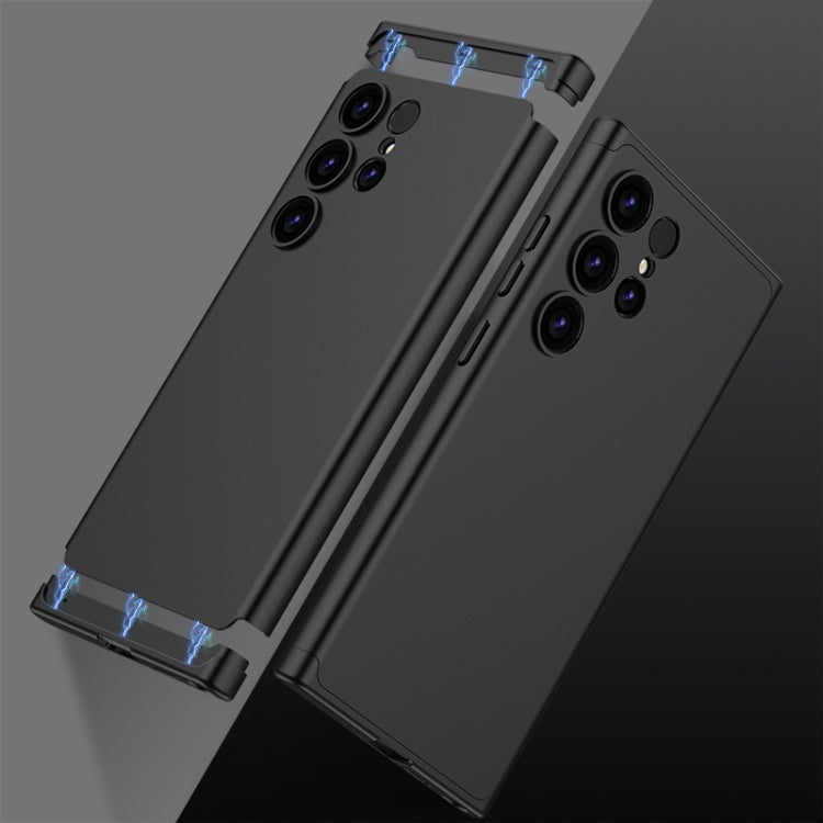 For Samsung Galaxy S24 Ultra 5G GKK Mortise-Tenon Connection Three Stage Splicing Full Coverage PC Phone Case(Black) - Galaxy S24 Ultra 5G Cases by GKK | Online Shopping South Africa | PMC Jewellery | Buy Now Pay Later Mobicred