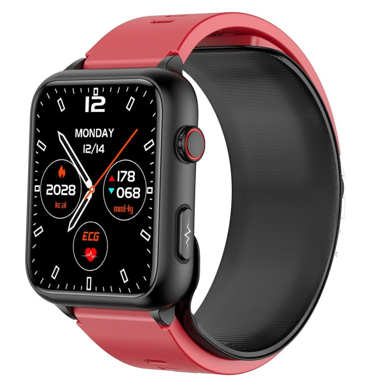 TK63 1.91 Inch Color Screen Air Pump Smart Watch, Supports Blood Pressure Monitoring / ECG(Red) - Smart Watches by PMC TechLife | Online Shopping South Africa | PMC TechLife