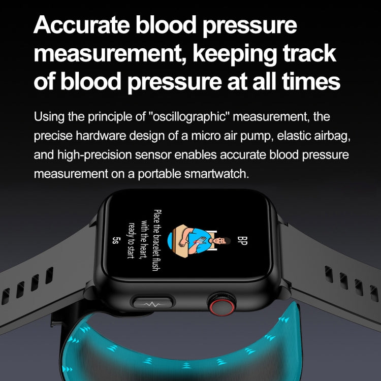 TK63 1.91 Inch Color Screen Air Pump Smart Watch, Supports Blood Pressure Monitoring / ECG(Red) - Smart Watches by PMC Jewellery | Online Shopping South Africa | PMC Jewellery