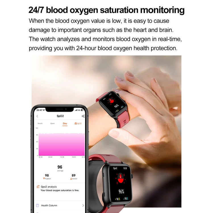 TK63 1.91 Inch Color Screen Air Pump Smart Watch, Supports Blood Pressure Monitoring / ECG(Blue) - Smart Watches by PMC TechLife | Online Shopping South Africa | PMC TechLife