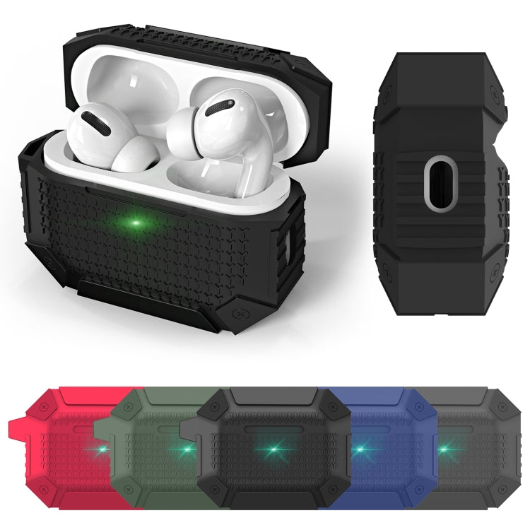 For AirPods 3 Wireless Earphones Shockproof Armor Protective Case(Black) - For AirPods 3 by PMC Jewellery | Online Shopping South Africa | PMC Jewellery | Buy Now Pay Later Mobicred