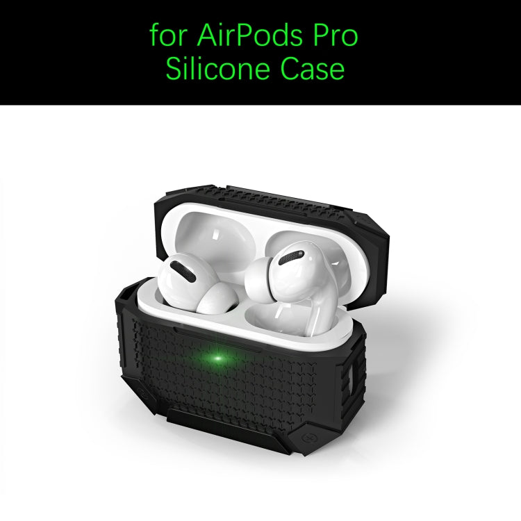 For AirPods Pro 2 Wireless Earphones Shockproof Armor Silicone Protective Case(Red) - For AirPods Pro 2 by PMC Jewellery | Online Shopping South Africa | PMC Jewellery | Buy Now Pay Later Mobicred