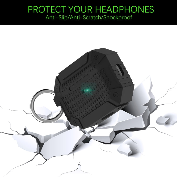 For AirPods Pro Wireless Earphones Shockproof Armor Protective Case(Dark Green) - For AirPods Pro by PMC Jewellery | Online Shopping South Africa | PMC Jewellery | Buy Now Pay Later Mobicred