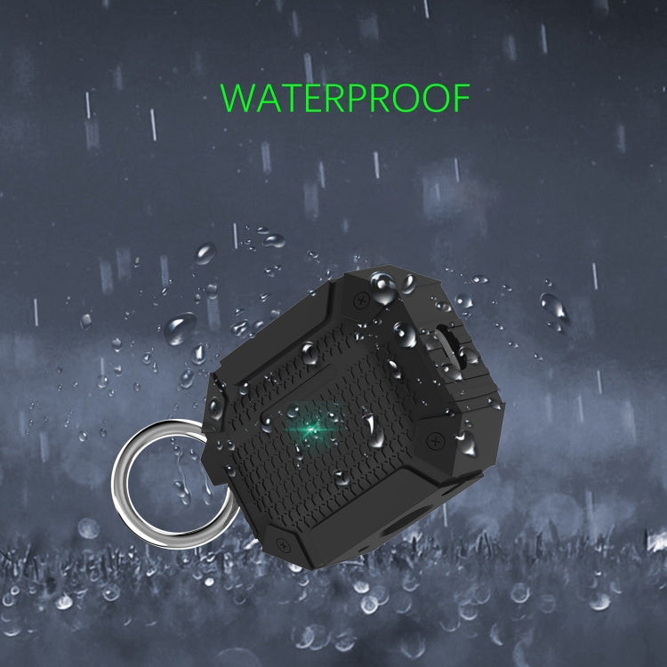 For AirPods Pro 2 Wireless Earphones Shockproof Armor Protective Case(Black) - For AirPods Pro 2 by PMC Jewellery | Online Shopping South Africa | PMC Jewellery | Buy Now Pay Later Mobicred