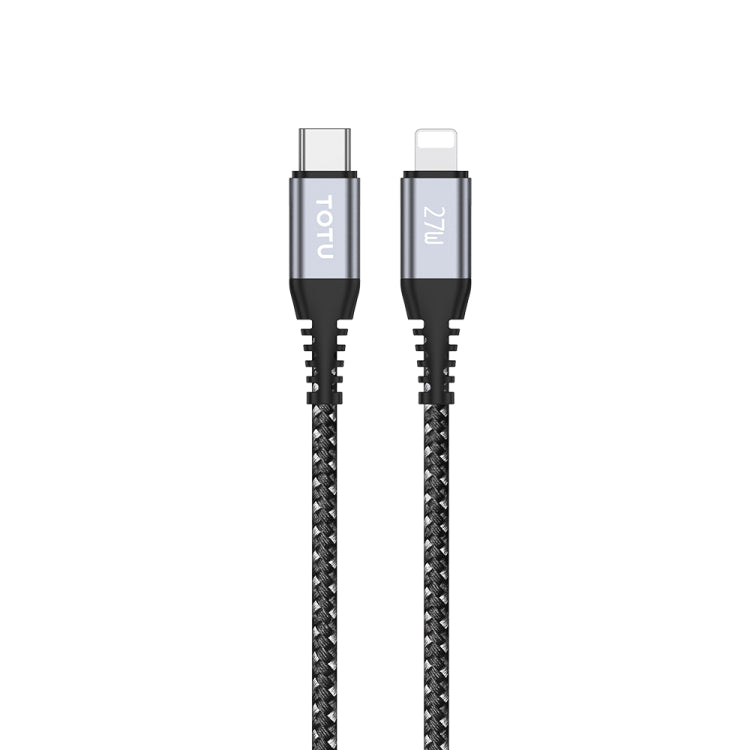 TOTU CB-5-PD 27W USB-C/Type-C to 8 Pin Data Cable, Length: 1m(Grey) - 2 in 1 Cable by TOTUDESIGN | Online Shopping South Africa | PMC Jewellery | Buy Now Pay Later Mobicred