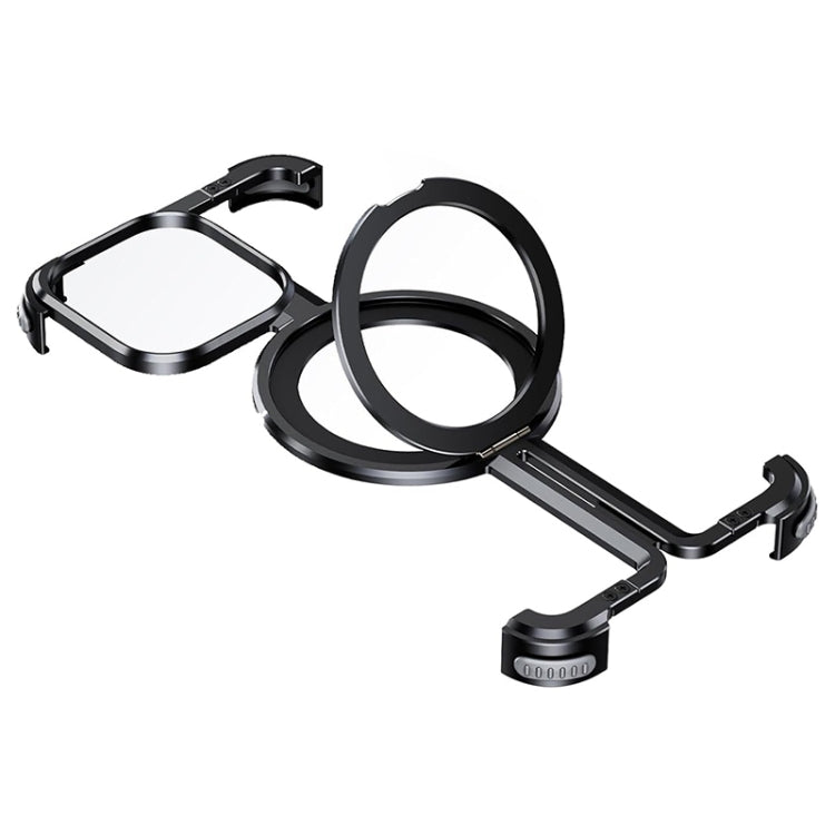 For iPhone 14 Pro Max MagSafe Magnetic Frameless Holder Phone Case(Black) - iPhone 14 Pro Max Cases by PMC TechLife | Online Shopping South Africa | PMC TechLife