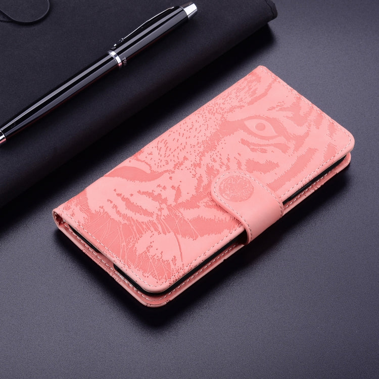 For Google Pixel 9 Pro 5G Tiger Embossing Pattern Flip Leather Phone Case(Pink) - Google Cases by PMC Jewellery | Online Shopping South Africa | PMC Jewellery | Buy Now Pay Later Mobicred