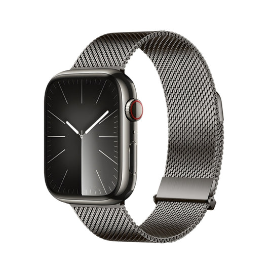 For Apple Watch Series 6 44mm DUX DUCIS Milanese Pro Series Stainless Steel Watch Band(Graphite) - Watch Bands by DUX DUCIS | Online Shopping South Africa | PMC Jewellery