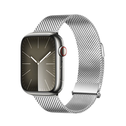 For Apple Watch Series 5 44mm DUX DUCIS Milanese Pro Series Stainless Steel Watch Band(Silver) - Watch Bands by DUX DUCIS | Online Shopping South Africa | PMC Jewellery