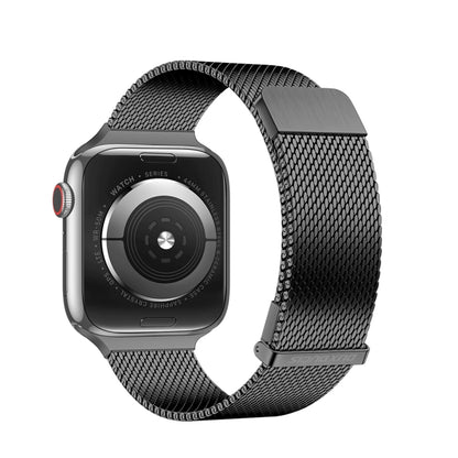 For Apple Watch Series 4 40mm DUX DUCIS Milanese Pro Series Stainless Steel Watch Band(Black) - Watch Bands by DUX DUCIS | Online Shopping South Africa | PMC Jewellery