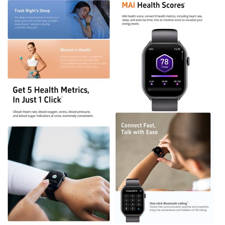 GTS7 2.0 inch Fitness Health Smart Watch, BT Call / Heart Rate / Blood Pressure / MET(Pink) - Smart Wristbands by PMC TechLife | Online Shopping South Africa | PMC TechLife