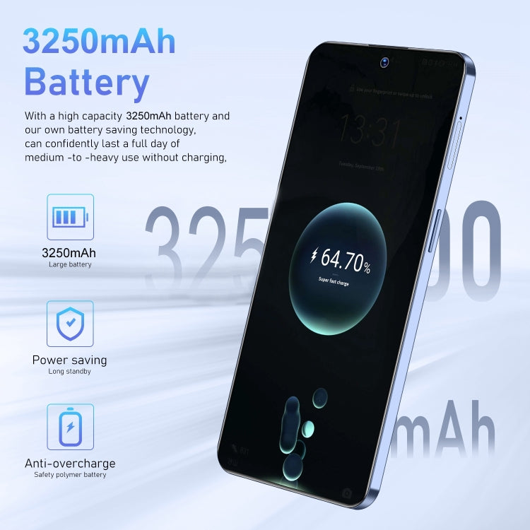 C20 Pro 5G / U32, 3GB+32GB, 6.528 inch Face Identification Android 10.0 MTK6737 Quad Core, Network: 4G, OTG, Dual SIM(Blue) -  by PMC TechLife | Online Shopping South Africa | PMC TechLife