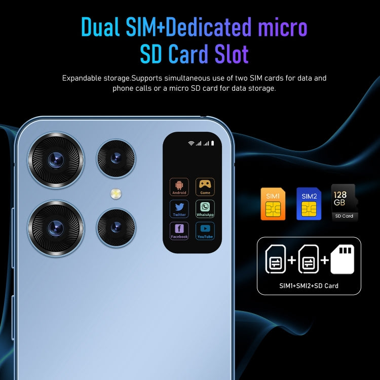 Note40 / X16, 2GB+16GB, 6.49 inch Face Identification Android 8.1 MTK6580A Quad Core, Network: 3G, Dual SIM(Blue) -  by PMC TechLife | Online Shopping South Africa | PMC TechLife