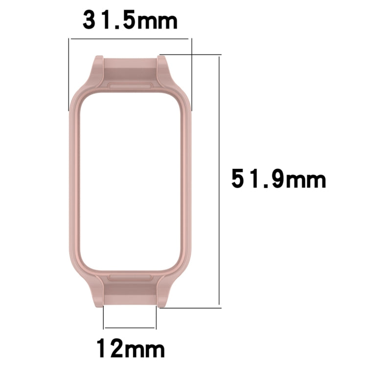 For Samsung Galaxy Fit 3 12mm Half Coverage Hollowed PC Watch Protective Case(White) - Watch Cases by PMC TechLife | Online Shopping South Africa | PMC TechLife
