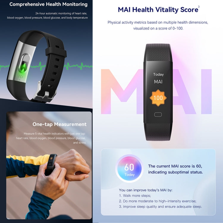 S5-4 Smart Bracelet IP68 Waterproof Heart Rate Sport Fitness Tracker Smart Watch(Black) - Smart Wristbands by PMC TechLife | Online Shopping South Africa | PMC TechLife | Buy Now Pay Later Mobicred