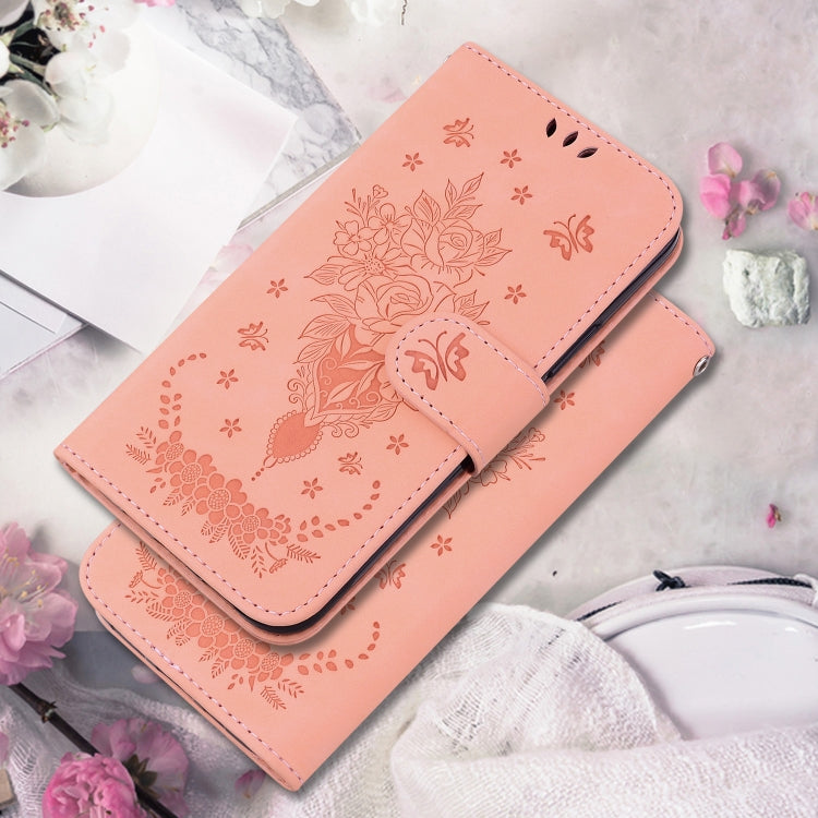 For Google Pixel 9 Butterfly Rose Embossed Leather Phone Case(Pink) - Google Cases by PMC Jewellery | Online Shopping South Africa | PMC Jewellery | Buy Now Pay Later Mobicred