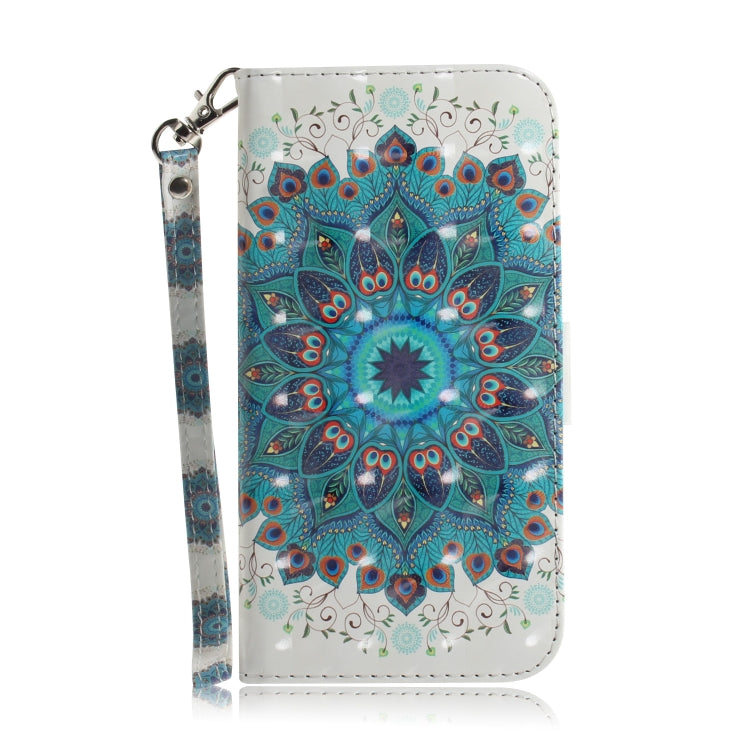 For Google Pixel 9 Pro 3D Colored Horizontal Flip Leather Phone Case(Peacock Wreath) - Google Cases by PMC Jewellery | Online Shopping South Africa | PMC Jewellery | Buy Now Pay Later Mobicred