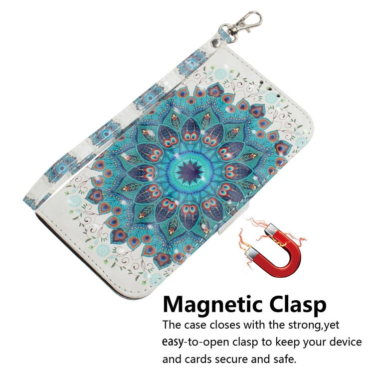 For Google Pixel 9 Pro 3D Colored Horizontal Flip Leather Phone Case(Peacock Wreath) - Google Cases by PMC Jewellery | Online Shopping South Africa | PMC Jewellery | Buy Now Pay Later Mobicred