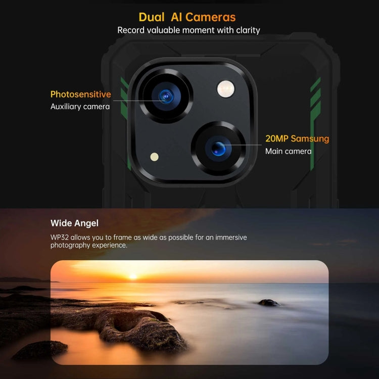 Oukitel WP32, 4GB+128GB, IP68/IP69K, 5.93 inch Android 13 Unisoc Tiger T606 Octa-core, NFC, OTG, Network: 4G(Orange) - free shipping - PMC TechLife - Order now!