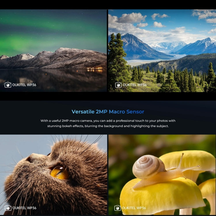 [HK Warehouse] Oukitel WP36, 8GB+128GB, IP68/IP69K, Fingerprint Identification, 10600mAh, 6.52 inch MediaTek MT8788 Octa Core, NFC, OTG, Network: 4G(Black) - Other by OUKITEL | Online Shopping South Africa | PMC Jewellery