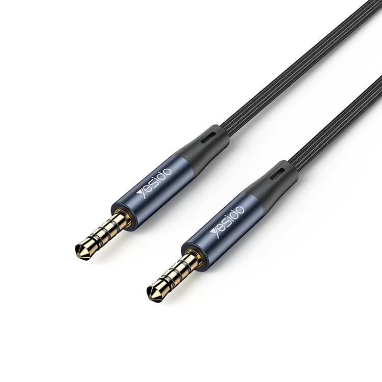 Yesido YAU43 3.5mm to 3.5mm AUX Audio Adapter Cable, Length: 1m(Black) - free shipping - PMC Jewellery - Order now!