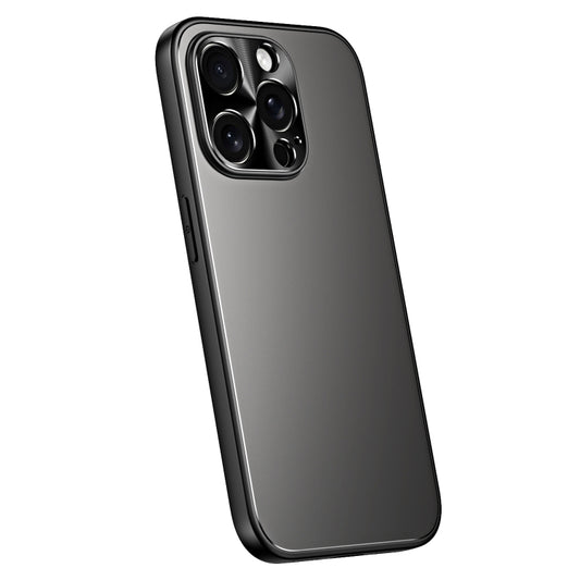 For iPhone 15 Pro Max R-JUST RJ-61 Electroplating Frosted TPU + PC Phone Case(Grey) - iPhone 15 Pro Max Cases by R-JUST | Online Shopping South Africa | PMC Jewellery