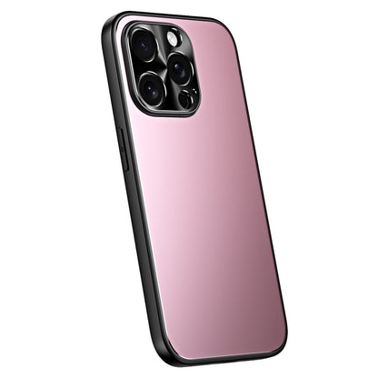 For iPhone 12 Pro R-JUST RJ-61 Electroplating Frosted TPU + PC Phone Case(Pink) - iPhone 12 / 12 Pro Cases by R-JUST | Online Shopping South Africa | PMC Jewellery