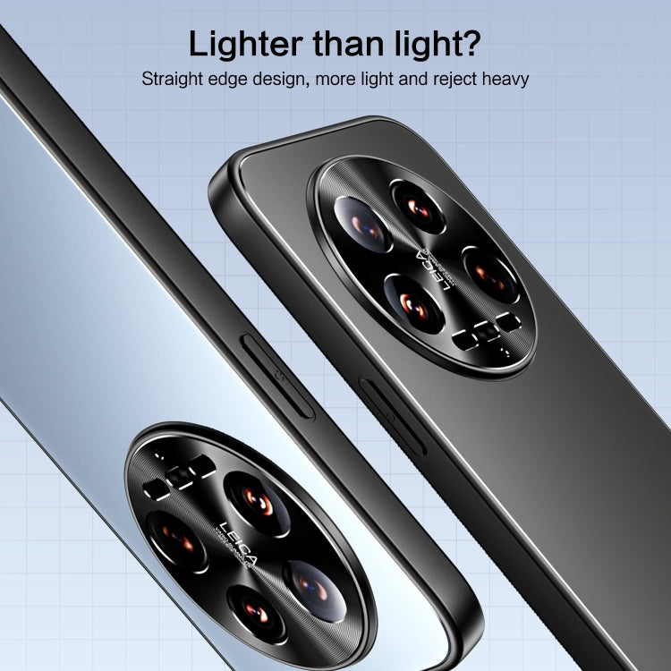 For Xiaomi 14 Ultra R-JUST RJ-61 Electroplating Frosted TPU + PC Phone Case with Holder(Grey) - 14 Ultra Cases by R-JUST | Online Shopping South Africa | PMC TechLife | Buy Now Pay Later Mobicred