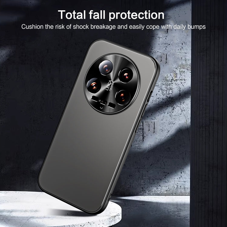 For Xiaomi 14 Ultra R-JUST RJ-61 Electroplating Frosted TPU + PC Phone Case(Silver) - 14 Ultra Cases by R-JUST | Online Shopping South Africa | PMC TechLife | Buy Now Pay Later Mobicred